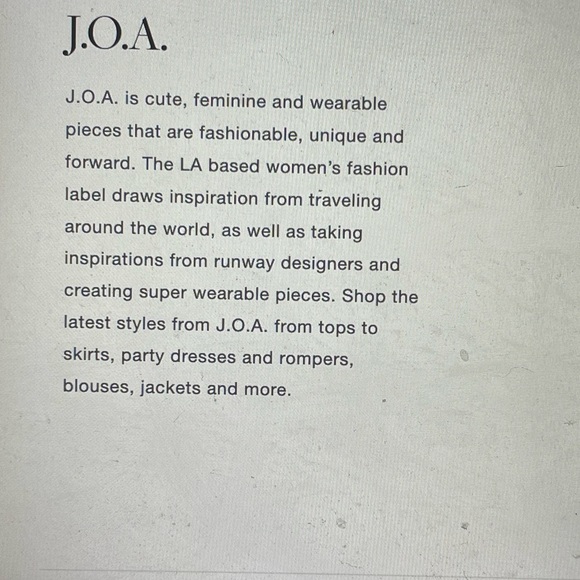 J.O.A. top lace NWOT blue top cutout shoulder lace trim sz L - Picture 4 of 9